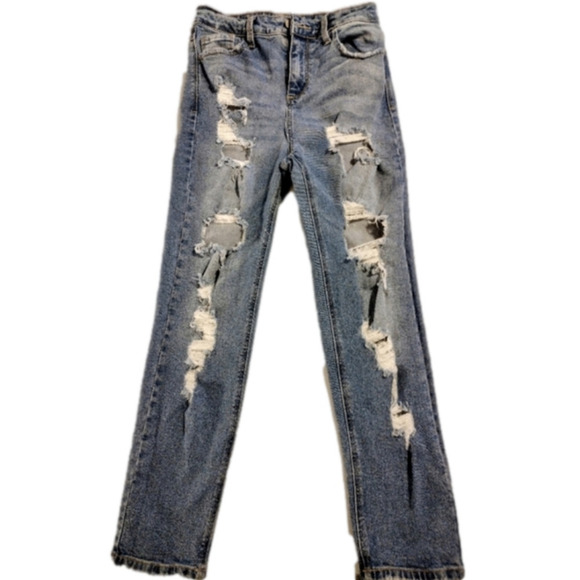 DISTRESSED Jeans w/Fade - Picture 1 of 4